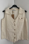 Women's Beige Sleeveless Loose-Fitting Linen Blouse with Pocket Detail and Pocket Detail - 2