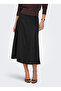Black Women's Skirt Onlgoa Hw Linen Bl Long Skirt Cc Pn