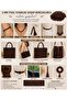 Imported Barley and Round Wooden Board Beads Set Bitter Coffee Keychain Macrame Bag Jewelry 3 Pack - 2