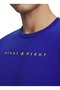6009783-400 Curry Night Night Tee Navy Blue Crew Neck Loose Fit Plain Men's T-Shirt - 3