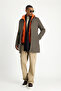 Patterned Wool Coat