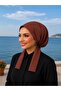 وشاح من قماش القطن المقاوم للانزلاق بلون بني فاتح