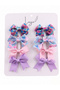 Girl's Mermaid Design 10-Piece Ribbon Bow Clip Buckle Set
