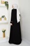 Casual Hajj and Umrah Embroidery and Stone Detailed Ferace - 8