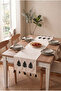100% Cotton Linen Bohemian Punch Embroidered Table Runner – 40X 130 Elegant and Natural Tablecloth - 2