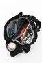 Unisex Large Size Black Color Water Resistant Crinkle Fabric Travel Bag with Crossbody and Shoulder Strap - 6