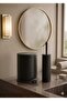 System Cleaning Elegant Bathroom Set Black 2 Pieces / Trash Can And Brush Holder Set / Black Bathroom Set