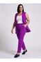 Plus Size Women's Black Casual -Office Combination |   Elegance and Comfort Together - 2