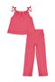 6-9 Years Old Set with Bow - Red - 3