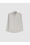 Gray Oxford Slim Fit Easy-Iron Shirt 50325365-Vr024 - 6