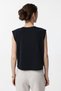 Black Modal Fabric Women's T-Shirt - 4