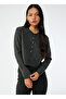Long Sleeve Buttoned Crew Neck Sweater Cardigan - 2