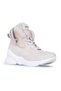Beige Leather Women's Sports Boots 01Wp7903 - 2