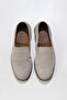 Gray Suede Men's Casual Shoes 07m0840
