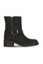Khaki Nubuck Women's Heeled Boots 01Wd2701