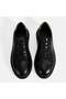 Men's Black Lace-Up Leather Casual Shoes - 7