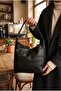 Perla Faux Leather Women's Shoulder Bag Black