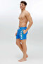 Men's Cobalt Blue Medium Length Swim Shorts