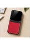 Samsung Galaxy S24 Plus Compatible Case Lens Leather Case Red - 4