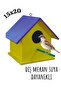 Wooden Bird Nest Outdoor Water Resistant 15x15x20 Cm