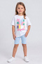 Girl's Cotton T-Shirt and Leggings Set