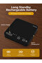 ميزان قهوة V60 مع مؤقت، قابل لإعادة الشحن عبر USB، بدقة عالية 0.1 جرام، ميزان للقهوة المقطرة والإسبريسو، باللون الأسود - 6