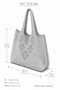 Natural Texture Detailed Modern Knitwear Daily Shoulder Bag - 4
