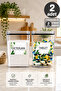 Multi-Purpose Decorative Rectangular 2.9Lt Vacuum Container Set of 2 Tablet/Detergent Container Detergent Box - 4