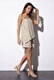 Beige Casual Strappy Aerobin Blouse - 3