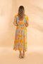 Viscon Shirt Dress Colorful Pattern Bnts-23023 - 4