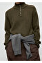 Perkins Collar Button Sweater