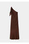 Asymmetric Dress with Knot Detail Straps - 3