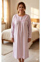 NIGHTWEAR THIN FOUR SEASONS WEARED 1 PIECE PINK AND WHITE Tiny FLOWERY QUALITY STYLISH LOVELY - 2