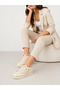 Beige Women's Casual Thick Sole Sneaker Shoes - 5