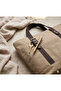 Waxed Canvas Shoulder Bag - Magnetic, Daily Use, Extra Pocket, Tote Bag - 7256 - 2