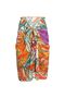 Tara Orange Orange Floral Chiffon Pareo (147*70) - 2