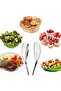 Stainless Steel Salad Tongs,Multipurpose Kitchen & Cooking,Silver,for Serving & Grilling - 2