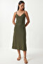 Strappy Flowy Summer Ayrobin Dress Lzv0064 Khaki