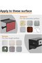 Black Toilet Paper Holder, SUS304 Stainless Steel Adhesive or Screw Mount with Large Shelf - 5