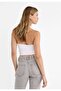 Women's Viscose Lycra Invisible Neck-Cut Crop Top - 4