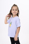 Girl's Printed Crew Neck Short Sleeve T-Shirt - 2