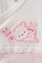 Baby Girl Flowered Rabbit and Teddy Bear 5-Piece Newborn Hospital Release Zibin Set - 2
