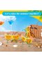 6-Piece Margarita Funny Sunglasses, Yellow-Green Party Eyeglasses for Summer Beach Luau