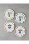 Floe Ceramic 4-Piece Cake Set 20 cm Colorful - 2