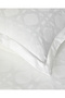 Verona Jacquard Cotton Satin King Size Duvet Cover Set 240X220 cm Off White - 4