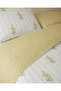 Delicate Bloss Cotton Double Duvet Cover Set 200X220 cm Yellow-Green - 3