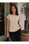 Women's Silky Viscose Boat Neck Mercerized Basic Knitwear Blouse - 2