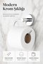 Ceria Chrome Eco Coverless Toilet Paper Hanger Toilet Paper Holder You Can Either Paste or Assemble - 7