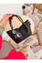 Morca Women's Scarf Detailed Long Strap Handbag - 4