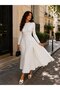 Women's Polka Dot Long Tunic Dress - 4